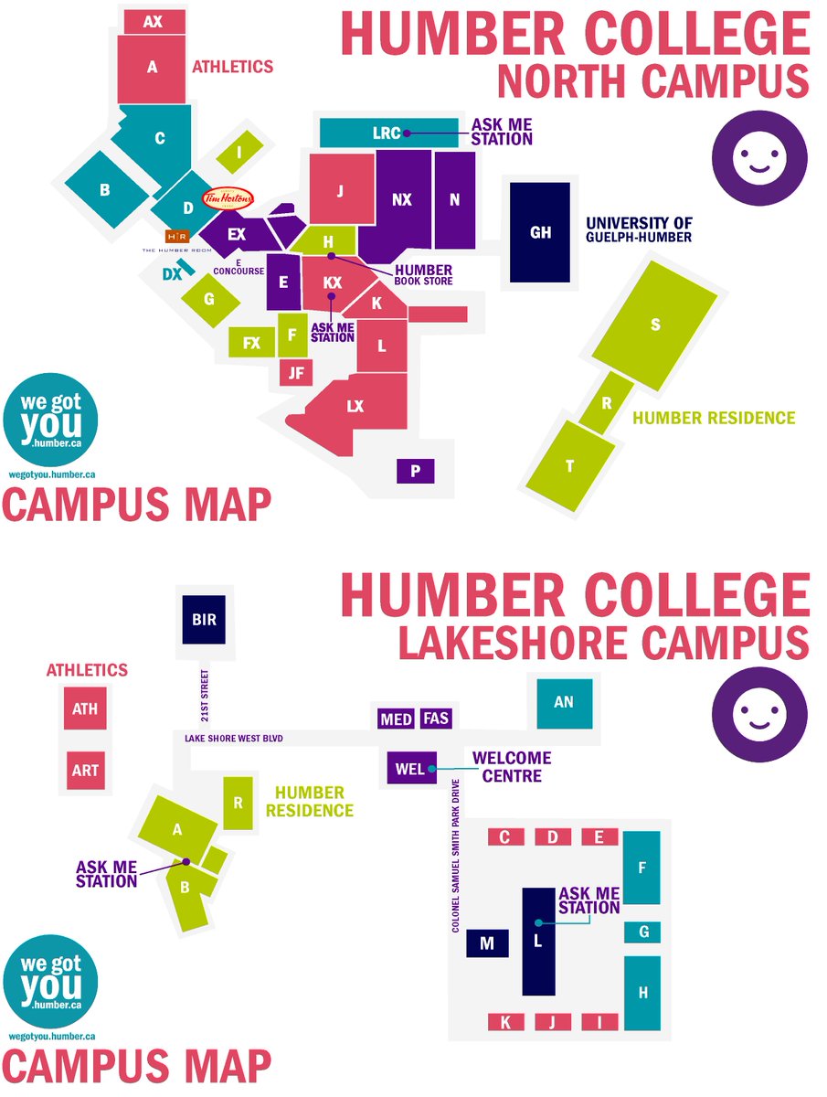 HumberOteam's tweet photo. Have you had the chance to check out your campus? Don't worry - the #OTeam will help you find your way around campus during #WinterOrientation. But for now, check out these #CampusMaps. https://t.co/cmP1Zu1iJU