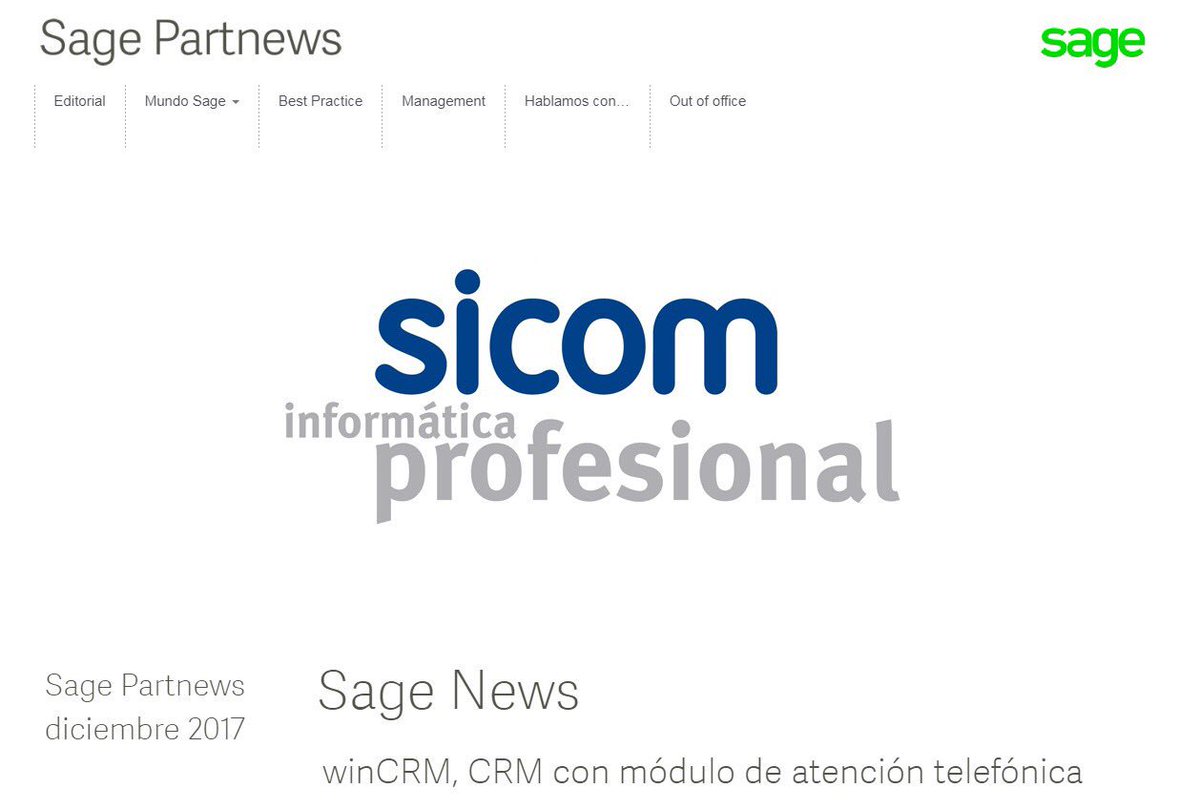 SICOMSL's tweet photo. @SageSpain añade nuestro program a de atención al cliente para complementar su listado de productos. Pruébalo gratis en: https://t.co/jAcHNuS8FO https://t.co/nYa8hGssWh