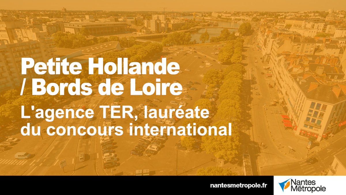 NantesMetropole's tweet photo. Le lauréat du concours international pour le projet "Bords de Loire - place de la Petite-Hollande" à Nantes est désigné ! C"est l'@AgenceTerTeam qui sera chargée de ce projet urbain qui reliera la gare au futur #Arbreauxhérons 
ℹ️https://t.co/xLohgFeLNE #NantesLoire https://t.co/t7tH5sZ2KK