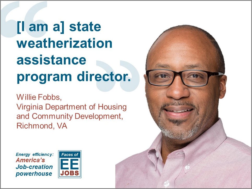 FacesOfEE's tweet image. From #weatherization services to manufacturing and construction, #EnergyEfficiency employs 2.2+ MILLION across the U.S.