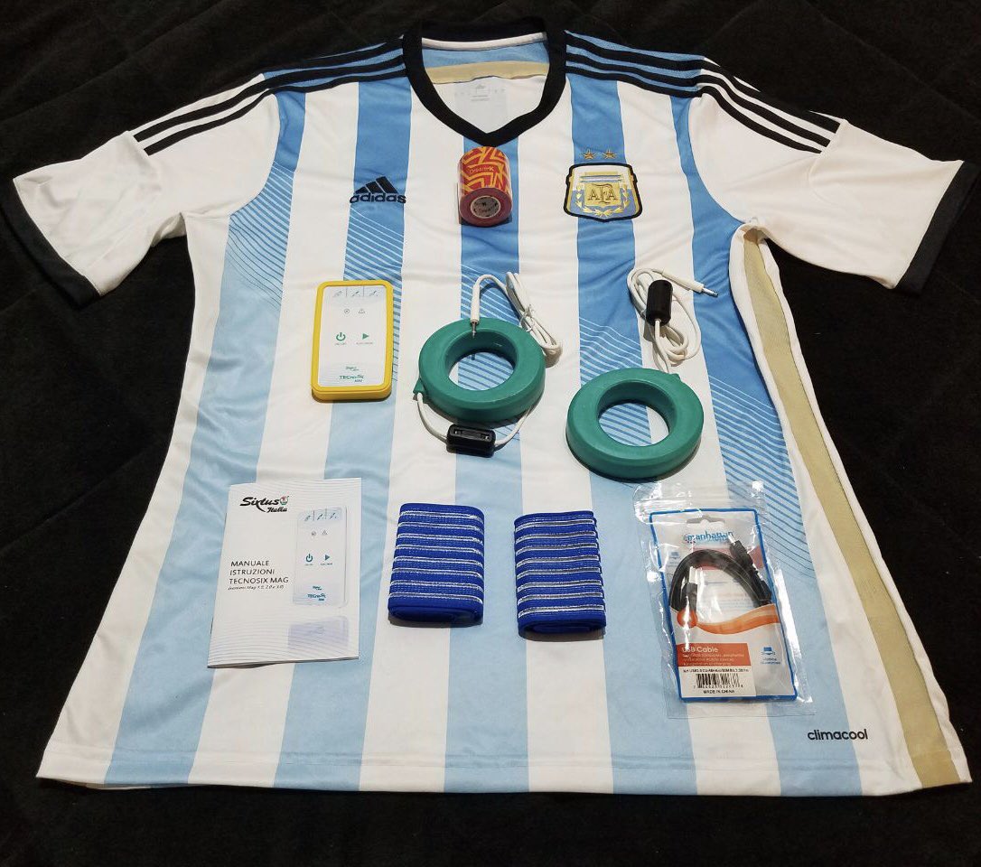 SIXTUSITALIA's tweet photo. La nostra #TecnoSix Mag in salsa... #albiceleste🇦🇷⚽ Per gentile concessione del nostro distributore #SportMedical #Argentina! #SixtusItalia #argentina #distribution #improvesperformance🔝 https://t.co/G5Uds2WIYW