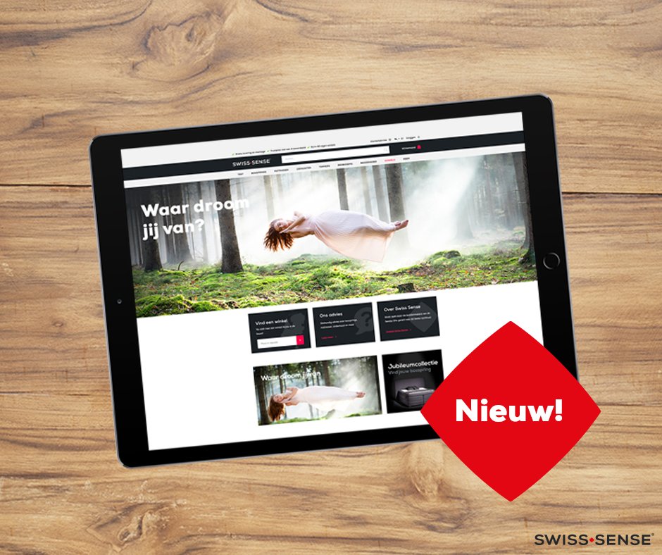Met trots kunnen we zeggen dat onze nieuwe website live staat! Laat je inspireren op swisssense.nl