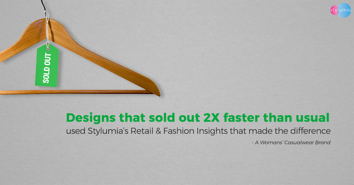 stylumia's tweet photo. Impacting a Fashion brand's sell-thru rate & range performance.
Get in touch with us to know more ๐ https://t.co/DUY4lDMURK
#Stylumia #FashionInsights #DesignWithStylumia https://t.co/LhHcCYrCbP
