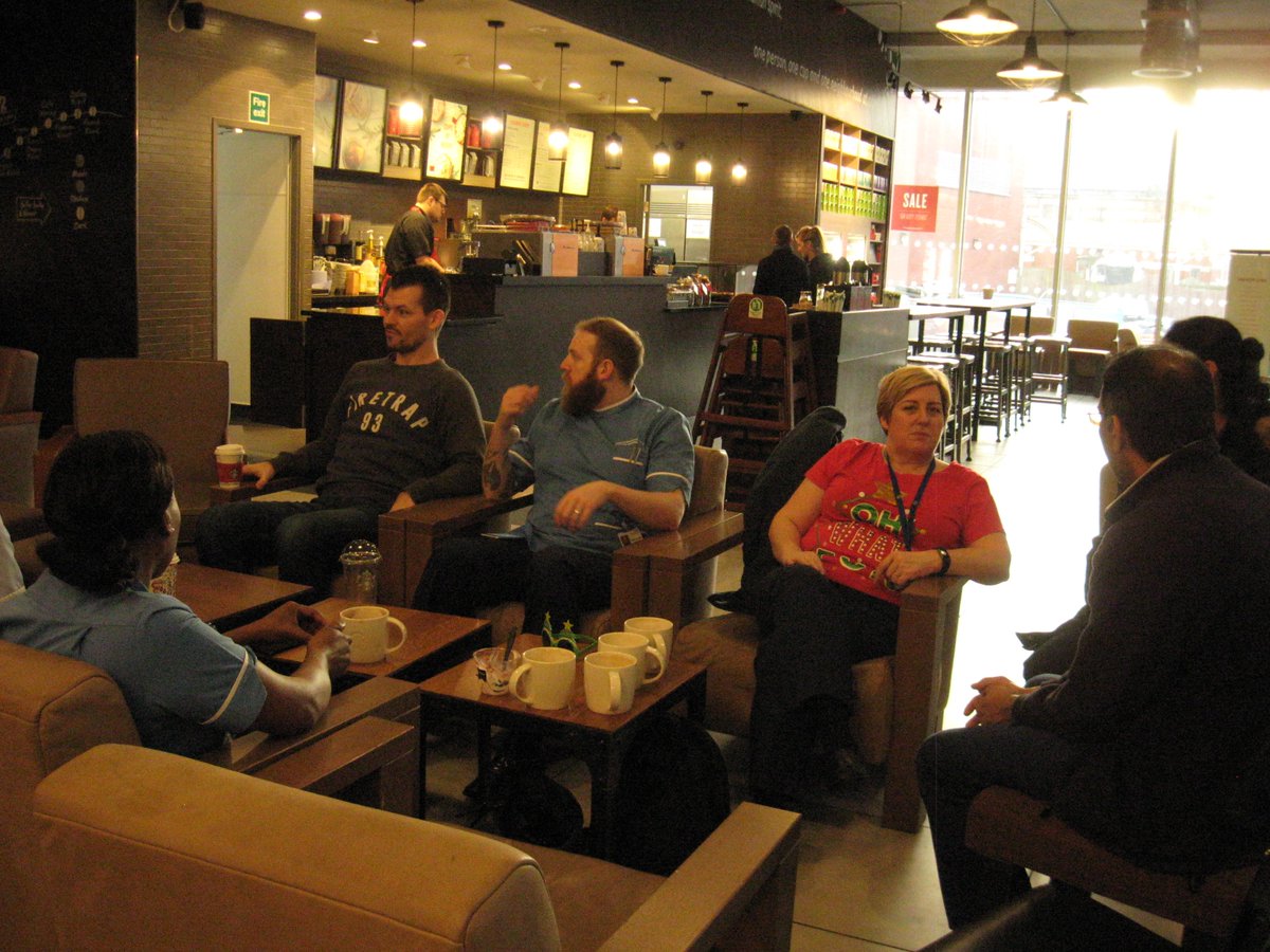CSScritcare's tweet photo. It does you good to have a good brew and chat at the Crit Care Breakfast Club.  Thanks @MRIStarbucks for our free filter coffees and thank you to our Senior Management for kindly buying the breakfast as a festive treat. https://t.co/7F5ld7o6Io