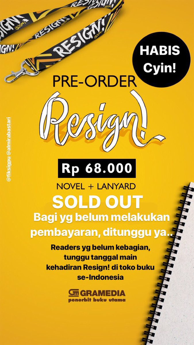 bukugpu's tweet photo. Misiii.. Mau mengumumkan ini.. #ResignSoon #bukabuku #bukugpu https://t.co/JWvkXo1iRM