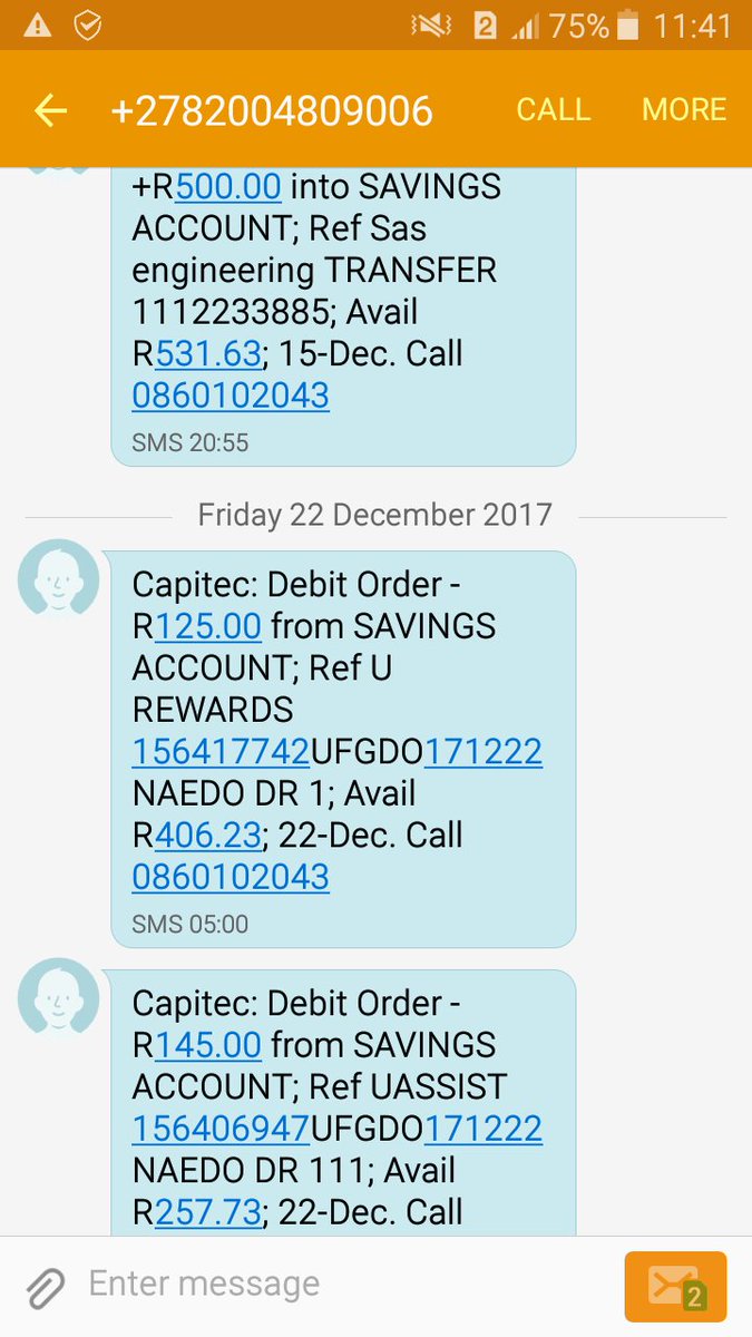 can you send proof of payment from capitec app