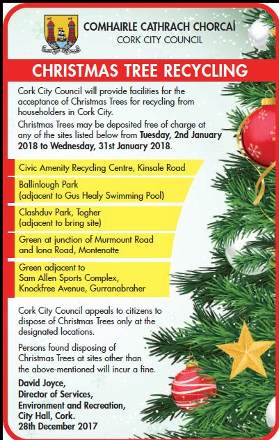 Cork City Council On Twitter Christmas Tree Recycling