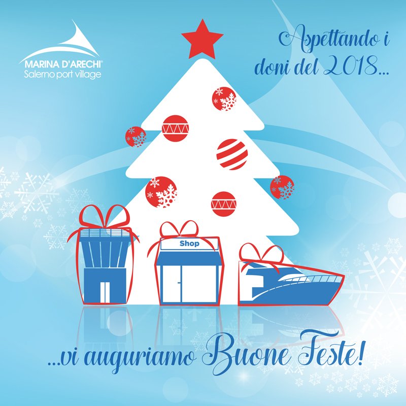 marinadarechi's tweet photo. Auguriamo a tutti voi un #BuonNatale  e un #Sereno2018, 
aspettando le #novità che ci regalerà il nuovo anno: la messa in esercizio della torre di controllo, dei locali commerciali, della nuova darsena per megayacht e molto altro! https://t.co/c7RbMUZakN