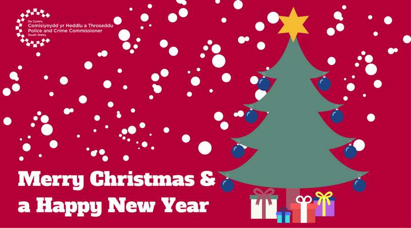 On behalf of the Commissioner Team, we would like to wish the communities of South Wales, our partners and all of our colleagues <a href="/swpolice/">South Wales Police</a> a very merry #christmas and a #HappyNewYear