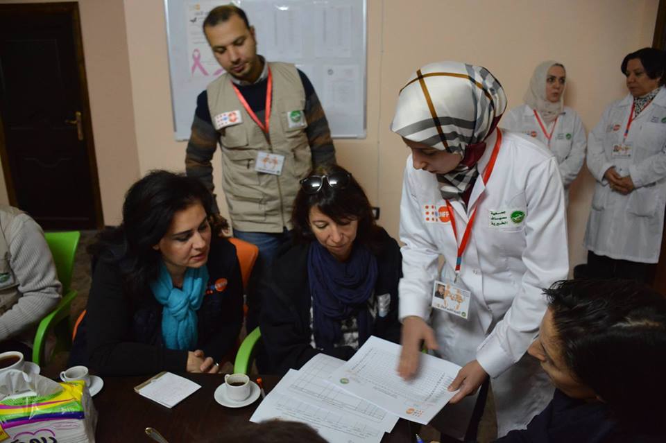 UnfpaSyria's tweet photo. #EveryoneCounts. @UNFPA we are committed to serve all #Women in #Syria and provide them with #RHServices and #MaternalHealth care
#Mission #Hama #December2017 https://t.co/77QEXAO5kC