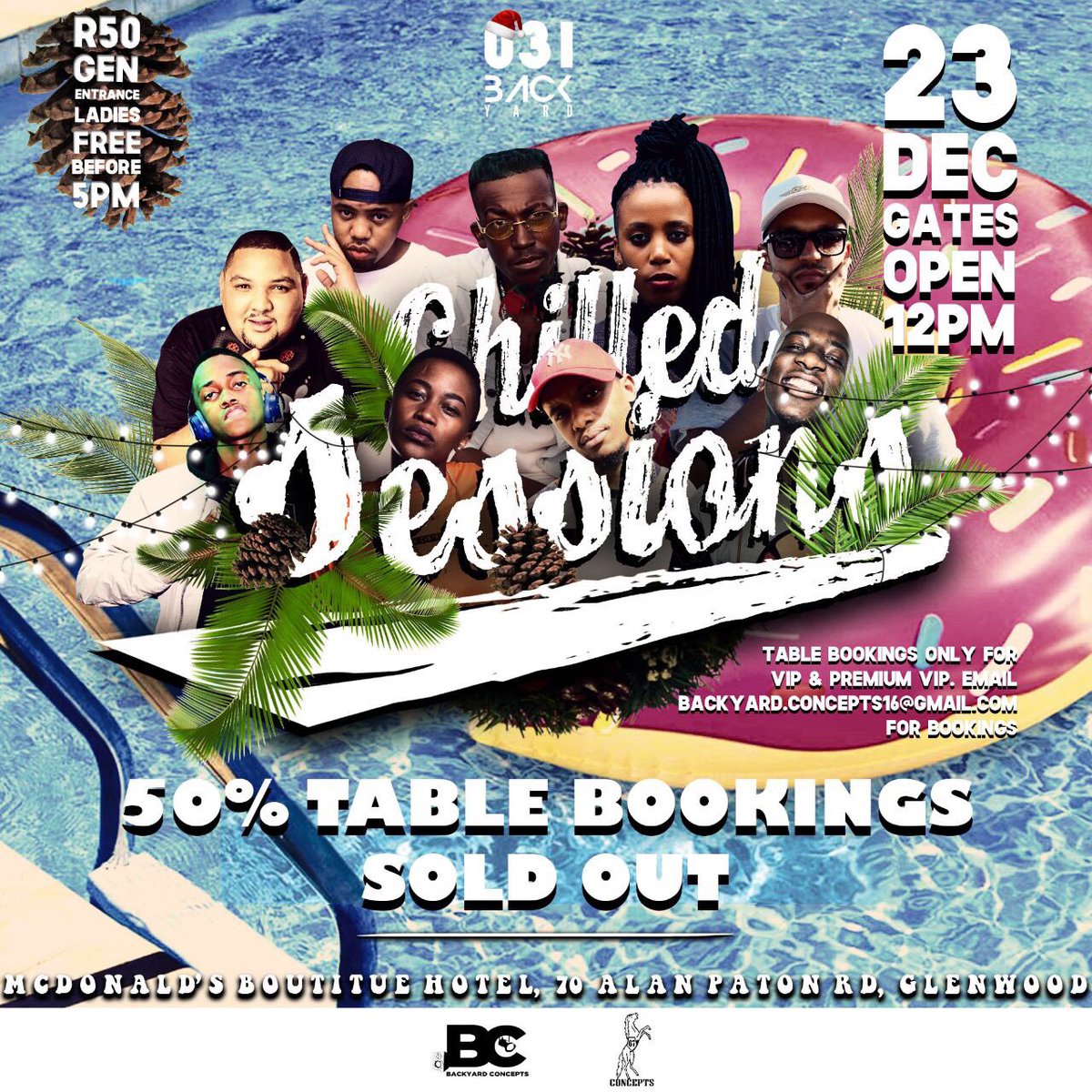 Ms_Maphanga's tweet photo. #1DayLeft ππ Not sure if y'all ready to get an experience worth rememberingπ₯ππ½π. It's the #031Backyard #ChilledSessions tomorrow yo. Ladies free before 5pm. Complimentary drinks to served. Come on let's CHILLπβ. 50% of table bookings SOLD OUT just by the wayπ€·π½ββππ½ https://t.co/yKoEtcNDG4