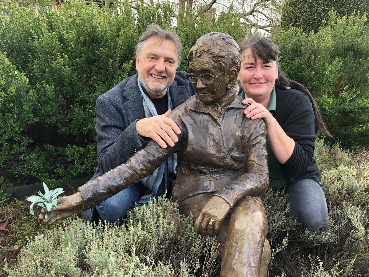 lemanoir's tweet photo. Our newest addition in the herb garden, a remarkable bronze statue of Maman Blanc; the one person who inspired @raymond_blanc's culinary adventure. #GardensofBelmond https://t.co/3k6Z7CZ24Q
