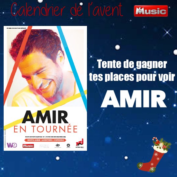 M6MusicOfficiel's tweet photo. 🎶  « On dirait… » On dirait bien qu’@Amir_Off repart en tournée en 2018 ! 
Tu rêves d’aller le voir en concert ? RT et Follow M6 Music, et tu remporteras peut-être tes places ! 
#Amir #AlwaysSmile #Tournée #Live 
https://t.co/RNT1yhBpy1 https://t.co/nSv5xOGtcb