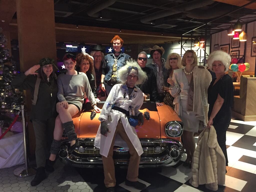 Team little dog. #Christmas2017 #80’s. That’s how we bowl !