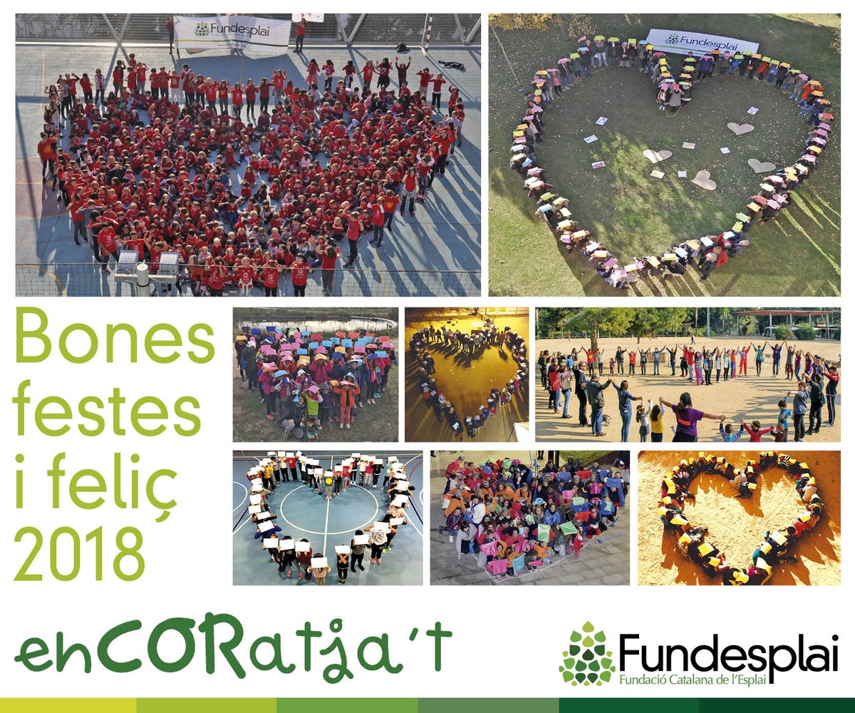 Per un 2018 igualitari i amb violència zero. Bones festes i feliç 2018 des de Fundesplai!