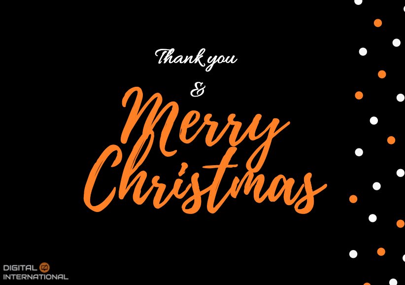 digitalint247's tweet photo. Merry Christmas &amp; Thank You. Just taking the time to wish you a very Merry Christmas and an extremely happy and prosperous 2018. We would also like to thank you for your ongoing support.  It is our pleasure and absolute privilege to be able to assist. #design #create #2018 https://t.co/Y3Utg4MjHN