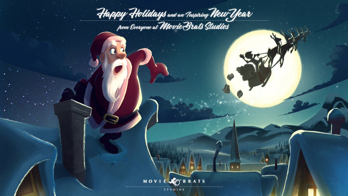 Happy Holidays from everyone here at <a href="/MovieBrats/">MovieBrats Studios</a> Studios! And Best Wishes for a Happy 2018 filled with health, inspiration and success! #SeasonsGreetings #MovieBrats #Animation #VFX
