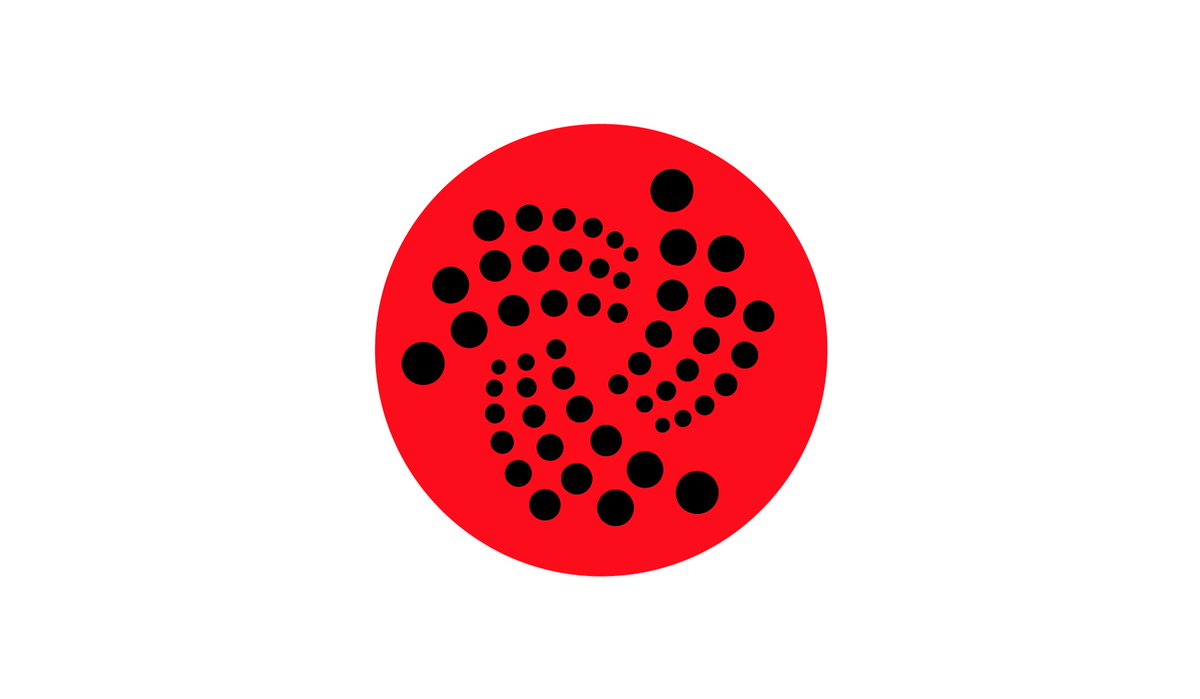 DennisDoodledoo's tweet photo. Just for Japan we change the logo for a day. Welcome Japan to the new world. #IOTA https://t.co/YRwgLzgxsD