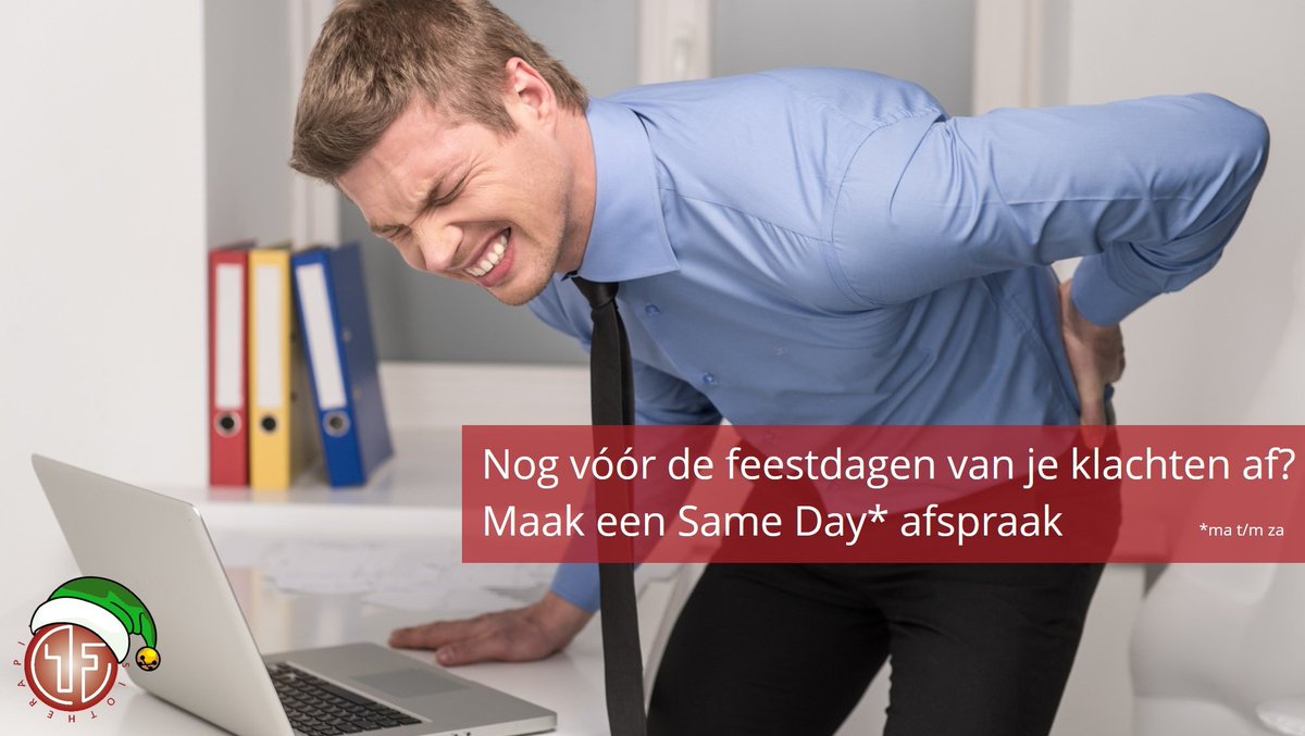 TopfysioDelta's tweet photo. Net voor de feestdagen last van vervelende rug, nek of schouderpijn? Maak een Same Day afspraak met één van onze gespecialiseerde fysiotherapeuten. Ook op zaterdag helpen we je graag! #fysiotherapie #topfysiotherapie #rugpijn https://t.co/B8lppzRGZm https://t.co/jjMUlYeQA5