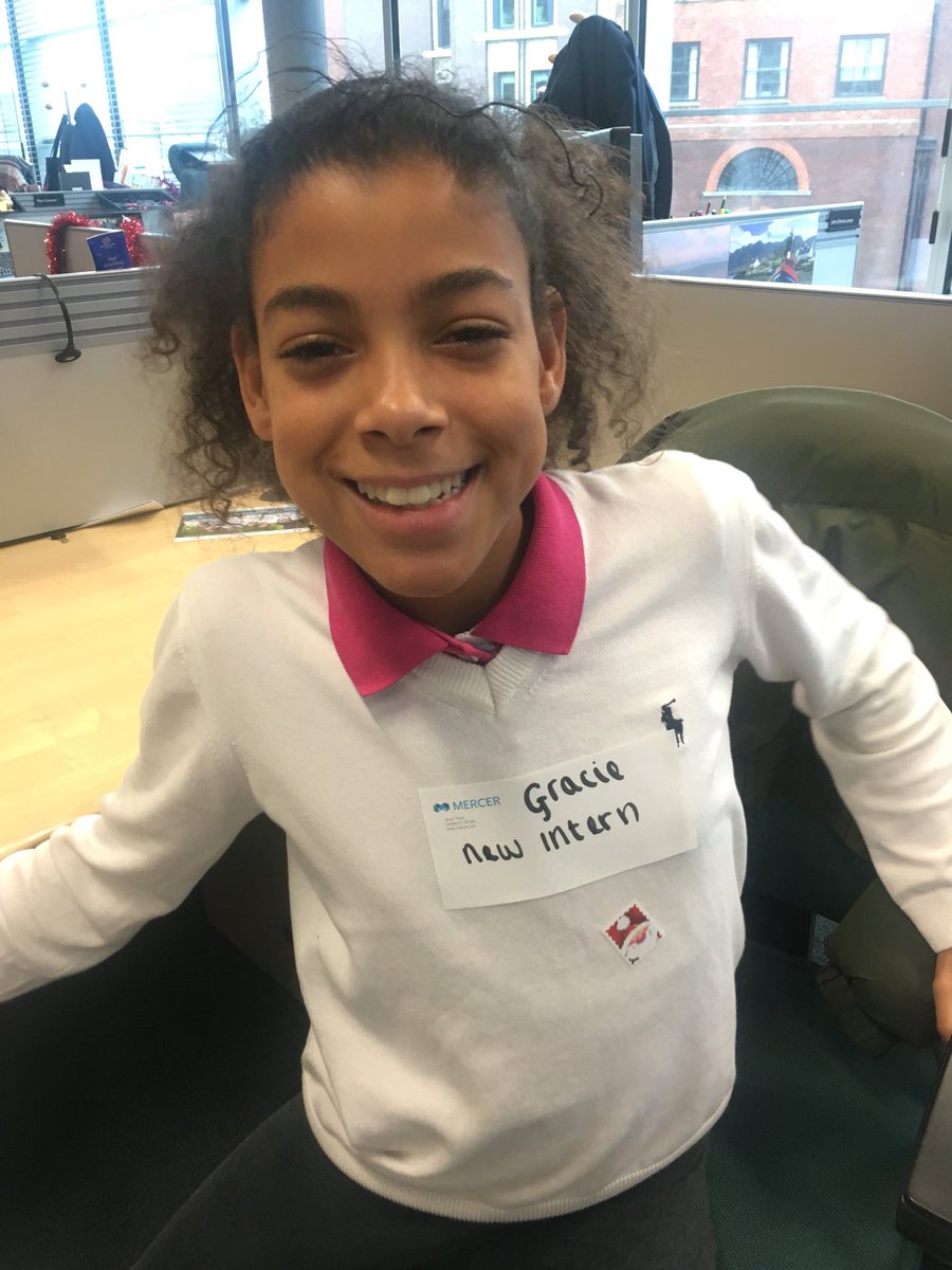LouiseCMSharpe's tweet photo. #MercerLittles #mercerwealth @lifeatmercer Gracie wants to apply for summer internship in 2023! https://t.co/ebEklPErVO