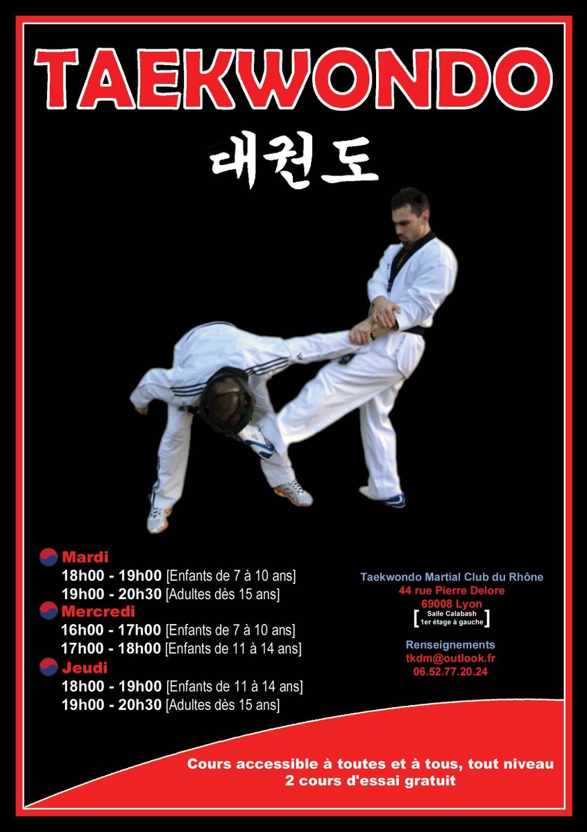 club taekwondo lyon 8