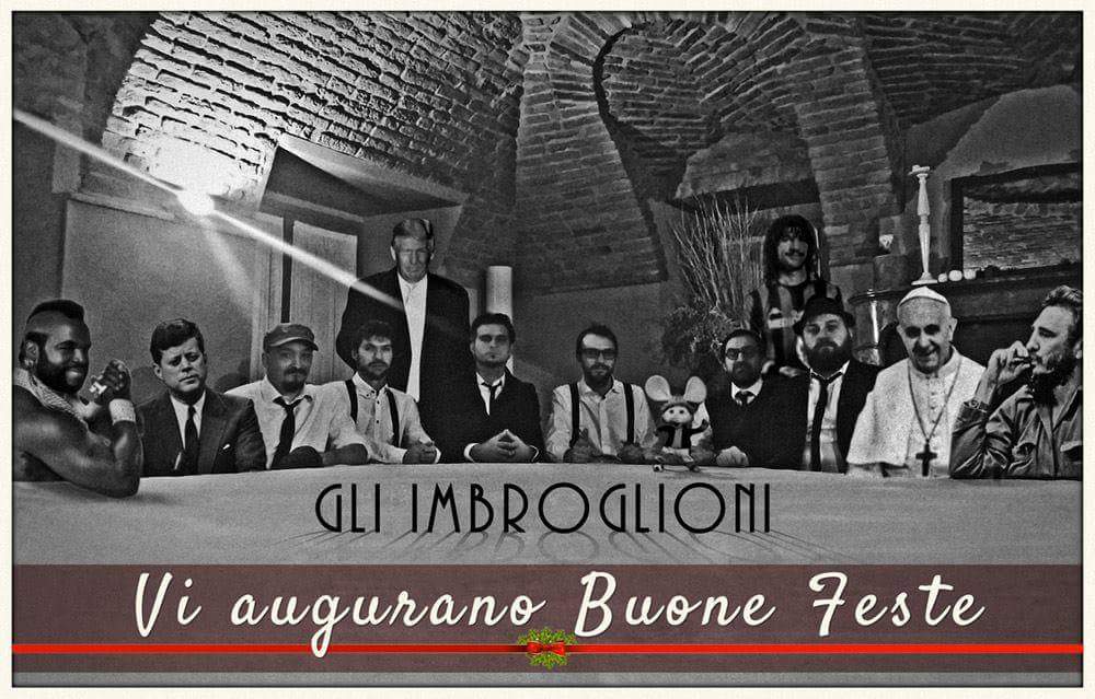 Ieri sera cena pre-Natalizia con vecchi e nuovi amici della Band. #BuoneFeste a tutti!
#gliimbroglioni  #xmas2017 #buonnatale #natale #xmas