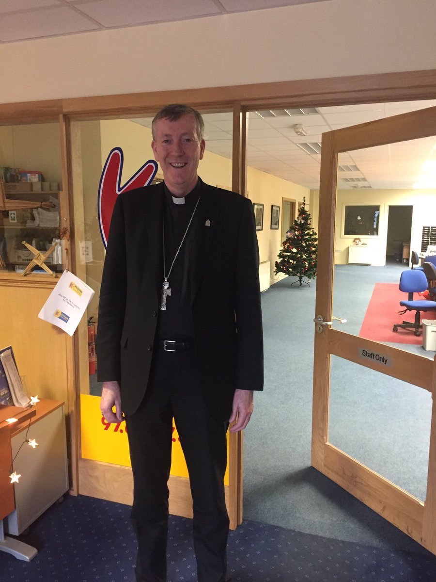 BishopDNulty's tweet photo. Great to join @ShaneBeattyKFM on his Christmas Programme this morning. My Christmas Message is available on kandle.ie @KANDLEi @BrendaDrumm https://t.co/ENMexGXlbf