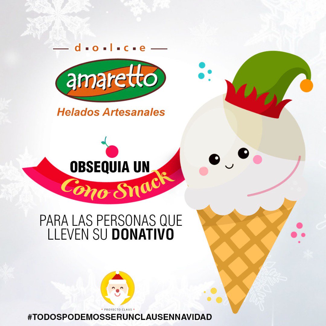 rosedalyc's tweet photo. Mañana: cierre musical de #ProyectoClaus en "Dolce Amaretto" (Gurruchaga 2203, Caba). Quienes lleven sus donativos de juguetes allí se van con una dulce sorpresa 🍦#BuenosAires https://t.co/Z8xDRYKP24