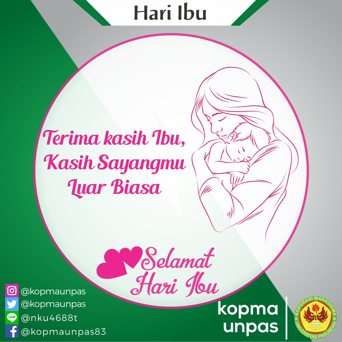 kopmaunpas's tweet photo. [Hari Ibu]
Terima kasih Ibu, kasih sayangmu luar biasa
.
.
.
#hariibu
#kopmaunpas https://t.co/vJF9HdQBXr