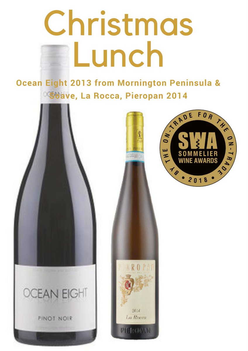 Head of judging <a href="/ChrisWineSake/">Christine Parkinson</a> has chosen Ocean Eight 2013 from Mornington Peninsula and Soave, La Rocca, Pieropan 2014 to pair with her turkey Christmas Lunch, as the Pinot Noir has plenty of spice and a good savoury core while the white is fresh enough not to send her to sleep!