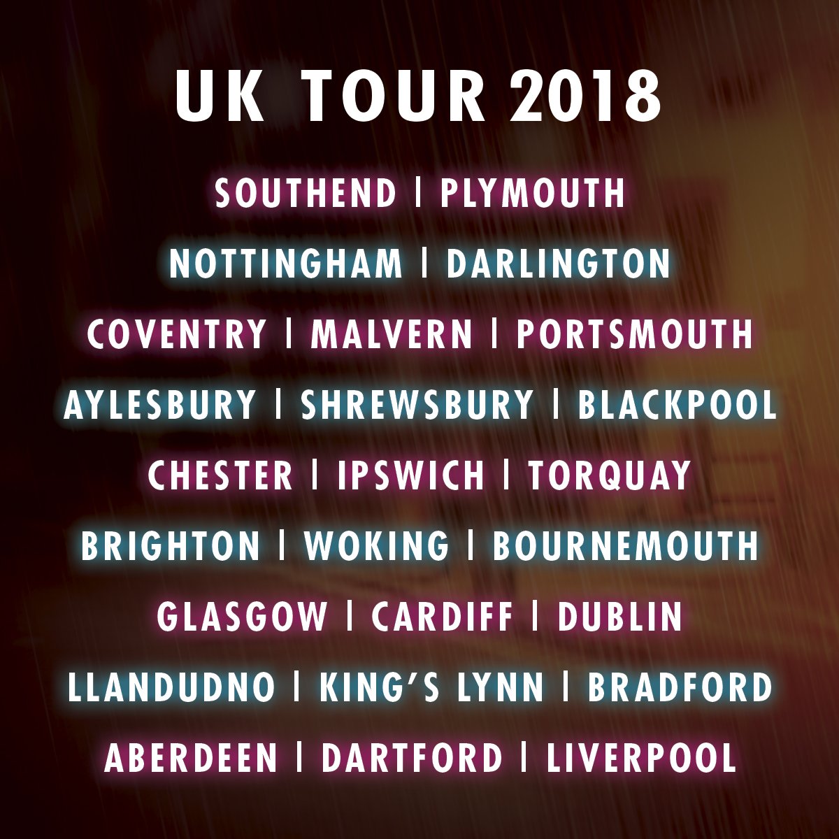 It's the #SonOfAPreacherManUK tour in 2018! Which venue will you be visiting us at?