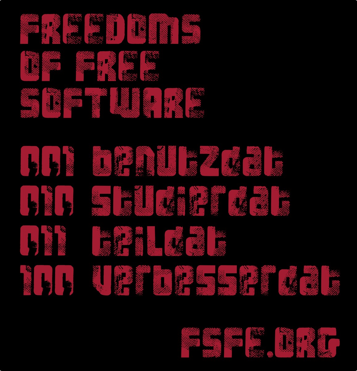 3albers's tweet photo. Die 100 Freiheiten #FreierSoftware einfach erklärt zum #34C3: #tuwat &amp; komm vorbei an der Assembly der @fsfe https://t.co/pQIieIxItj https://t.co/XvNLIAz4uO