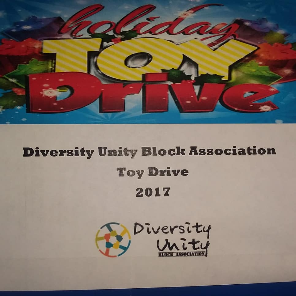 sherwingee1's tweet photo. On behalf of the entire Diversity Unity Block Association, I would like to say thank you to everyone that contributed to our toy drive. This was another successful event for us. Today I will be delivering these toys to kids who are affected by Domestic Violence. https://t.co/lo2ehCxnwv