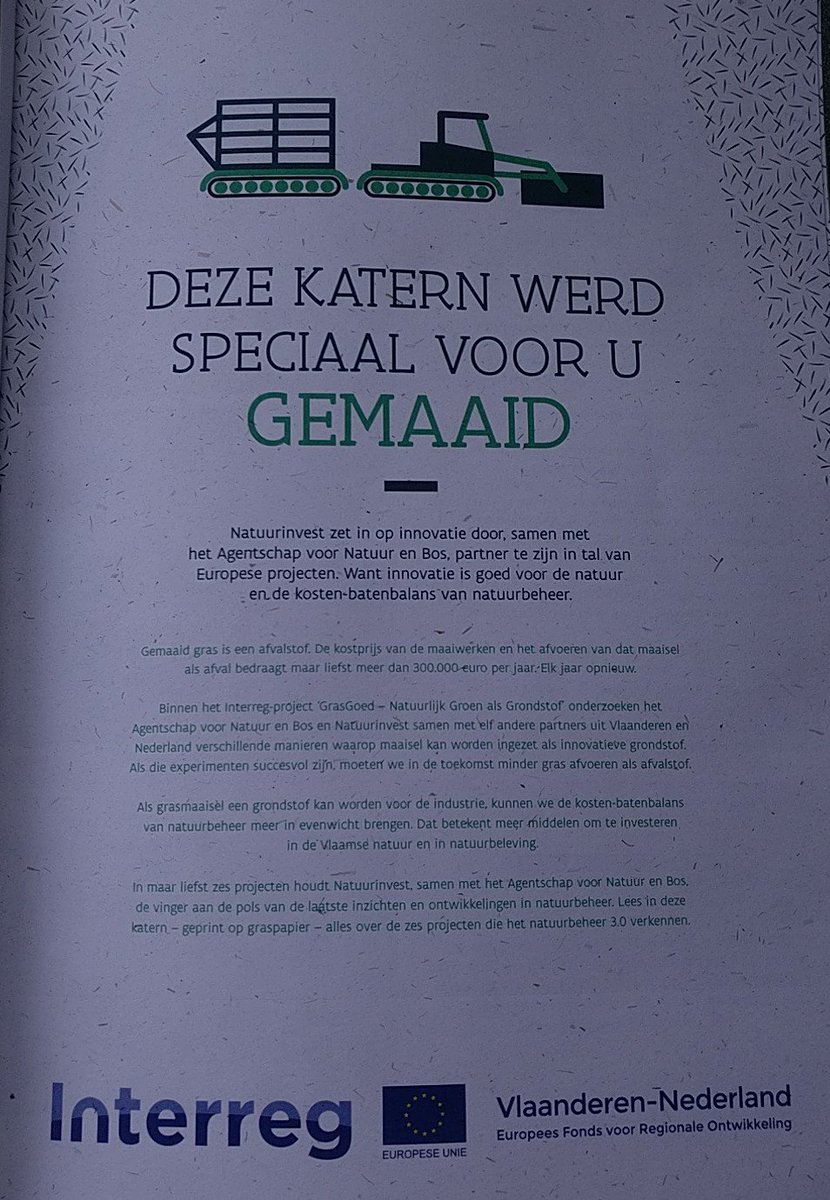 Boswachter_Marc's tweet photo. Vandaag leesvoer van @natuurenbos en #NatuurInvest in de postbus, gedrukt op #graspapier
Over #natuurmanagement, #lesgever(s) @inverde_be, #econoshock en @GeertNoels, #natura2000, #wandelcoaches, #grasgoed en #eco2eco, #2BConnect, #natuurbeheer en #boomverzorging 1/2 https://t.co/HwUwBildT2