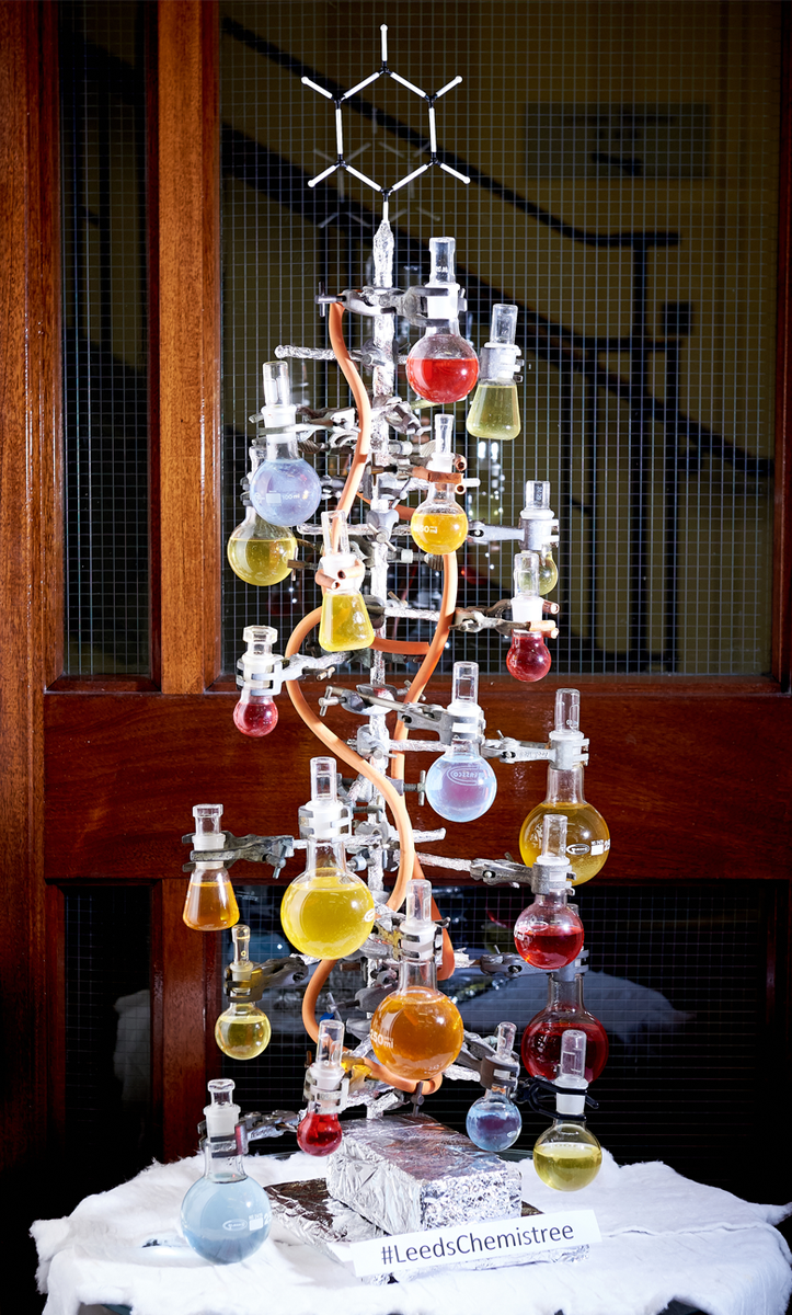 chemleedsuni's tweet photo. Happy Christmas from the School of Chemistry! #LeedsChemistree #12DaysofCampus https://t.co/FgqmLTIsZ8