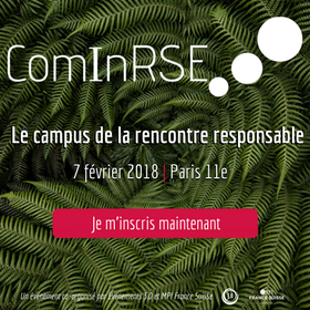 Evenements30's tweet photo. Ne ratez pas THE événement de l'année 2018 #ComInRSE LE campus annuel de la rencontre responsable. Conférences, networking, ateliers autour de l'#innovation et de la #performance #RSE dans l'#événementiel Tarif early bird jusqu'au 8/01/18 Places limitées ! https://t.co/Y1vQyoTjd8 https://t.co/C4X45R5hge