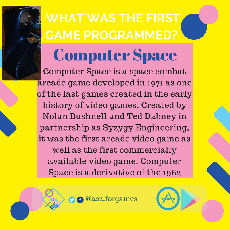A2zForgames's tweet photo. #Cultural_information🕹️👨‍💻🎮🚀
#WHAT_WAS_THE_FIRST_GAME_PROGRAMMED?
#WAMDHACK
#WAMDHACK_DEEP https://t.co/wIOLrTpXBu