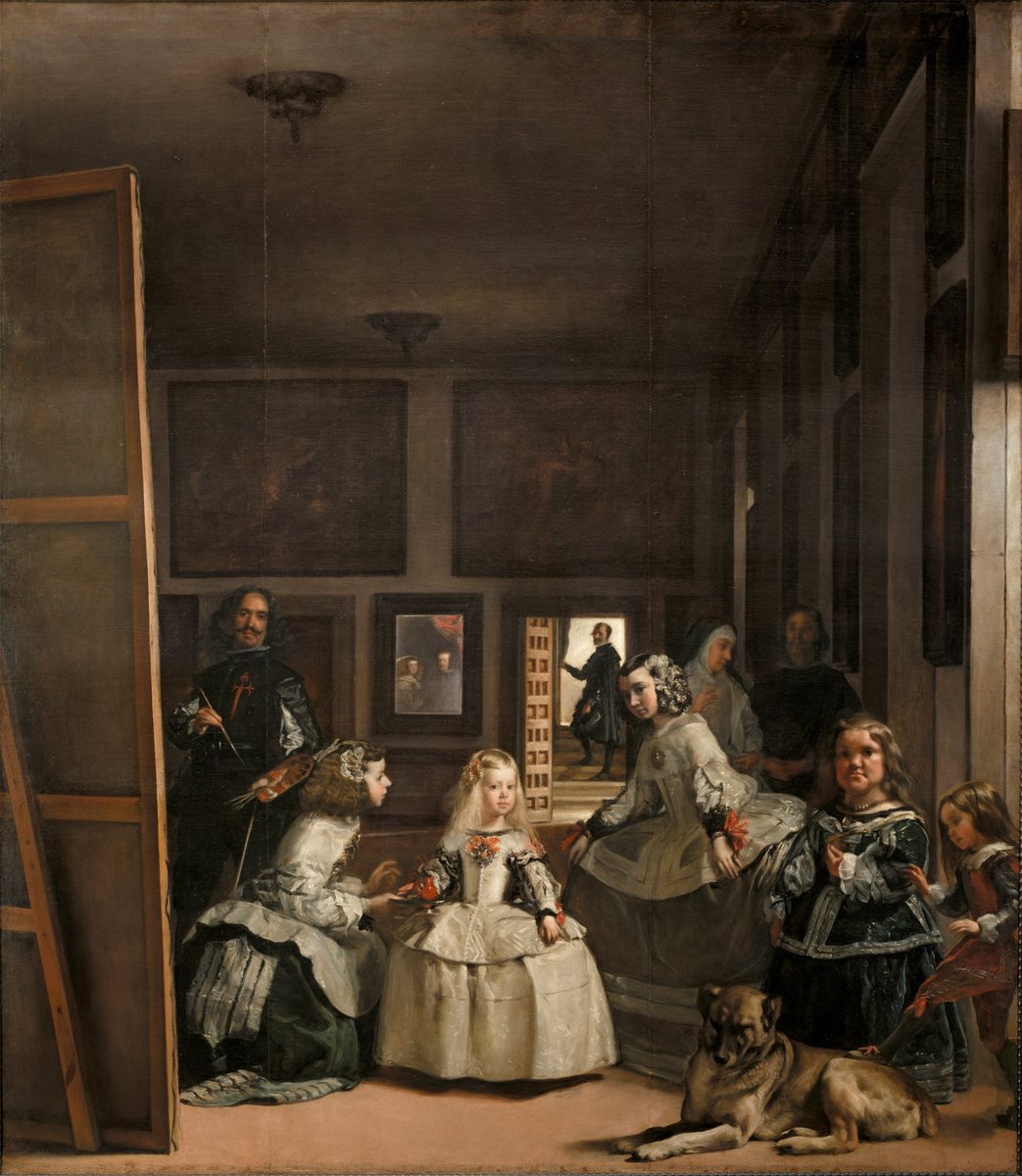 museodelprado's tweet photo. El incendio del Alcazar tuvo lugar entre la Nochebuena y el día de Navidad de 1734. Se perdieron unas 500 pinturas de la colección. En "Las meninas", una de las obras que consiguieron salvar, se muestra una de las estancias del Alcazar https://t.co/lUiIjS22tB