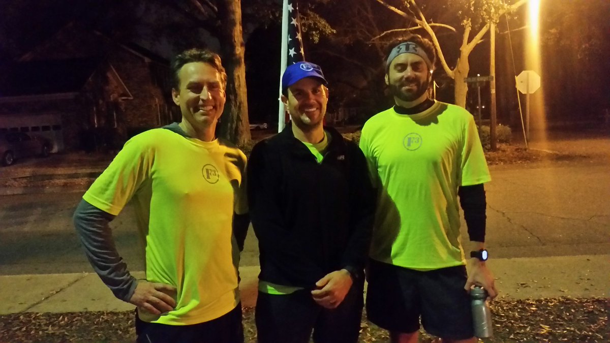 brianingram238's tweet photo. Joined the @F3_250 club this morning while passing the 1,000 mile mark with my @F3Stumble brothers @srtyner aka Kenny G and @stevenehicks Ziffle. @F3Columbia https://t.co/0GZOIjP7wP