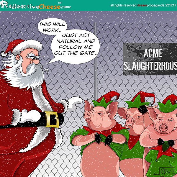 dreampropaganda's tweet photo. Holiday wish. #animalrights #animalmercy #SantaClaus #Christmas #pigs #meatismurder #loveanimals #endslaughterhouses #dontkillyourfood #govegetarian #vegetarian #alternativefoods #elves #mercyforanimals https://t.co/TgbmKmHIGn