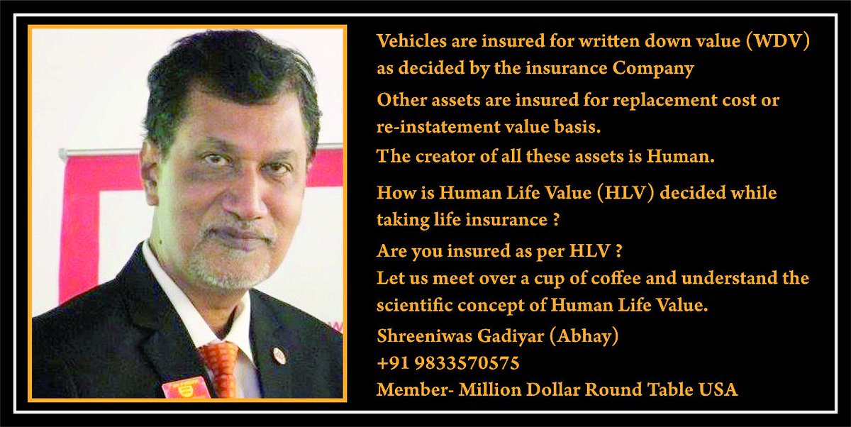 fearlessgadiyar's tweet photo. #Humanlifevalue #HLV #LifeInsurance #adequateinsurance #Insurance #insurancepolicy #planyourdreams #financialplanning #adequateinsurance https://t.co/oYCRVZZAa5