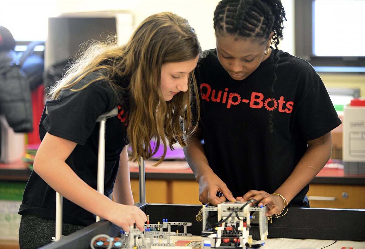 Aliquippa Elementary School’s new robotics team, the QuipBots, have been hard at work creating