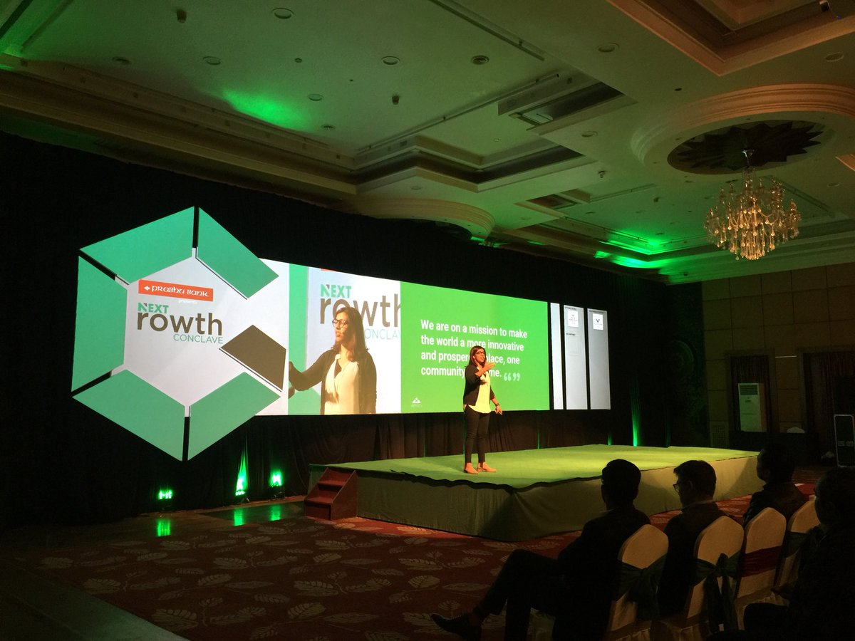 “We are on a mission to make the world a more innovative and prosperous place, one community at a time.” -Lalitha Wemel
#GrowFaster #NextGrowthConclave