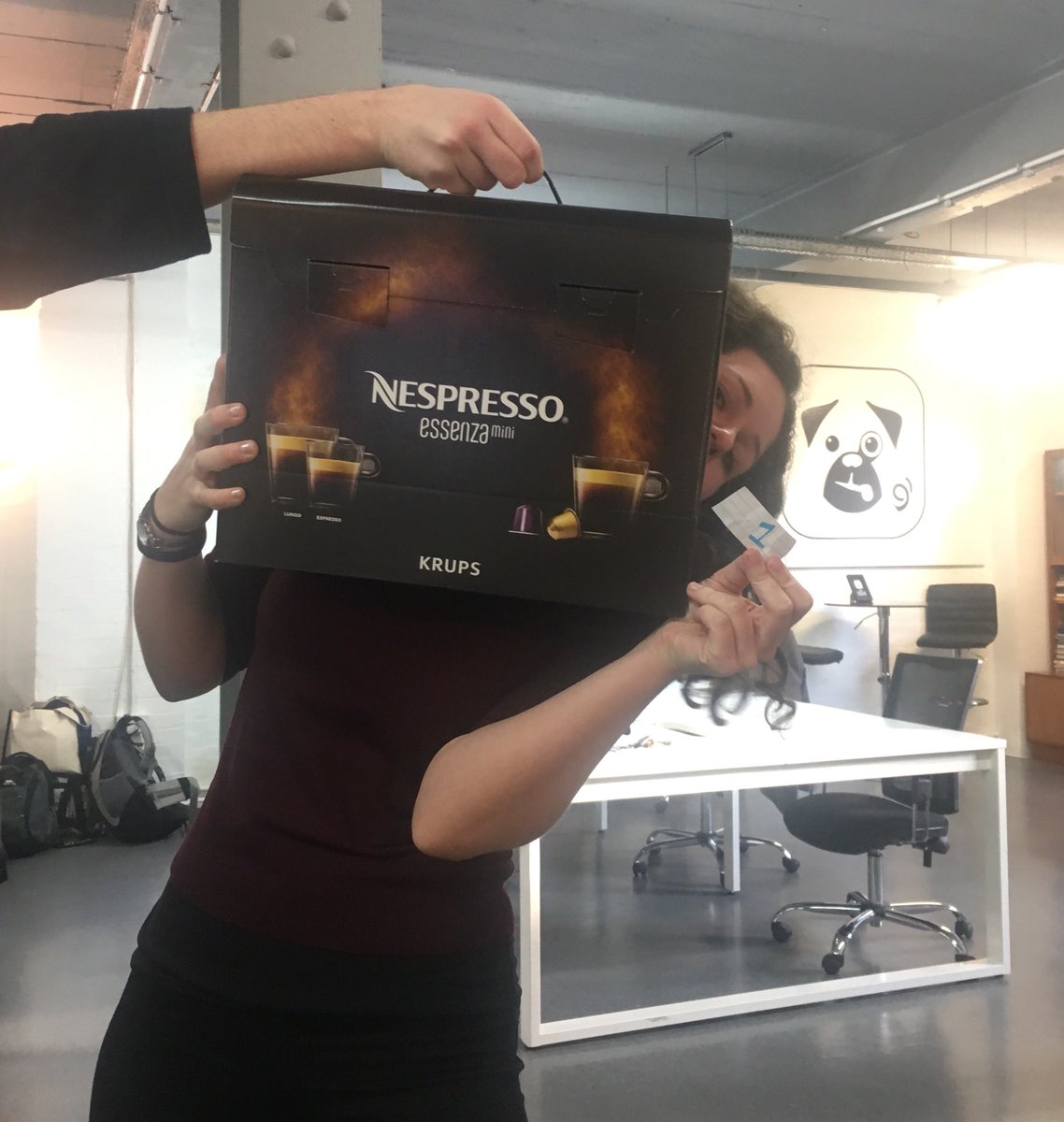 Congrats <a href="/laurenaweeks/">Lauren Weeks</a> for winning our Christmas raffle in support of <a href="/DepaulNightstop/">Nightstop</a> 😄🎄❄️☕️ #christmas #raffle #nespresso #nightstop