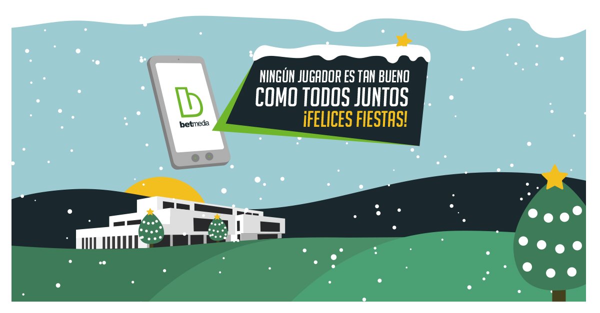 "Ningún jugador es tan bueno como todos juntos"...
Y lo aplicamos a nuestro equipo y a nuestros clientes un año más. 
Desde #Betmedia os deseamos ¡Felices Fiestas! 🎄🎁