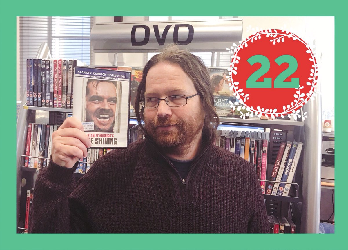 ShetlandLibrary's tweet photo. #ShetlandLibraryAdvent Day 22 of Staff favourites- Jamie’s turn!
“I’ve seen ‘The Shining’ loads, but only read the book (by Stephen King) for the 1st time this year. I enjoyed it as much as the film- they’re both great in their own different way.”
#BookvsMovie? Borrow both here! https://t.co/rRpNhezoer