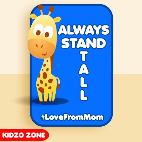 KidzoZone's tweet image. The greatest thing you can give a chlid is confidence! #LoveFromMom #kids #kidzoZone #Mom