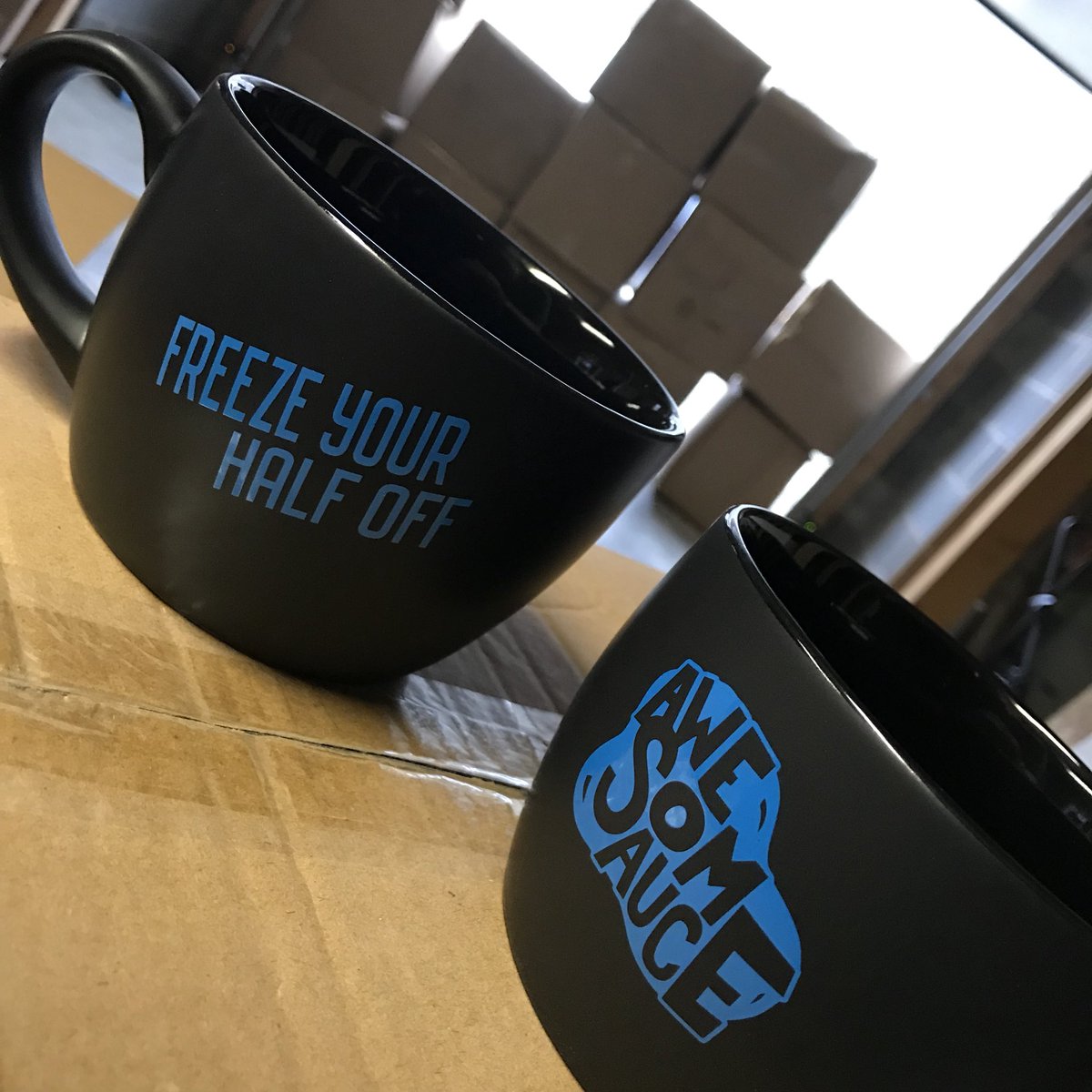 Freeze Your Half Off medal/mug/cereal bowls have arrived!!