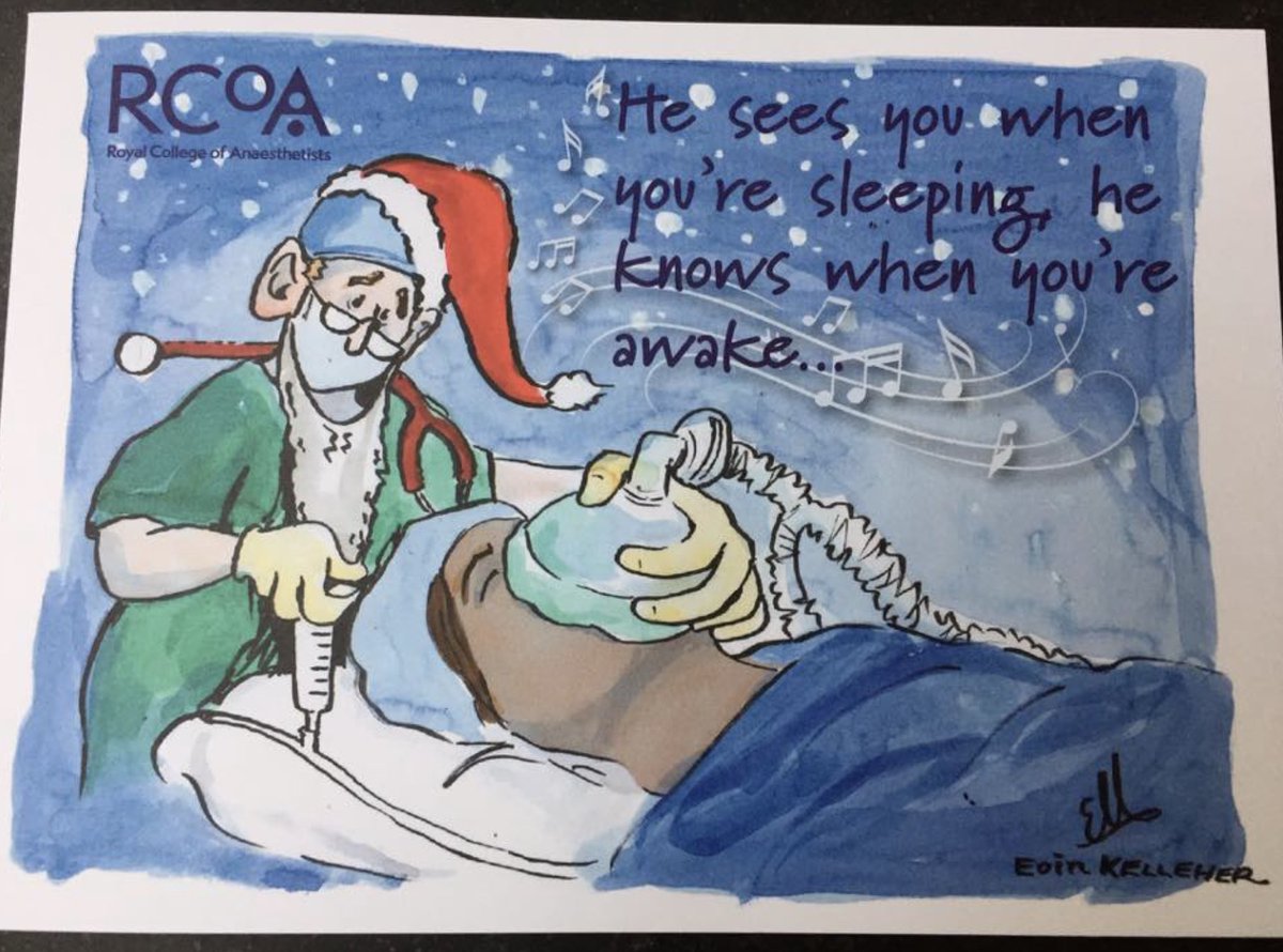 I still think this Christmas card from the Royal College of Anaesthetists is one of the best things they’ve ever done…