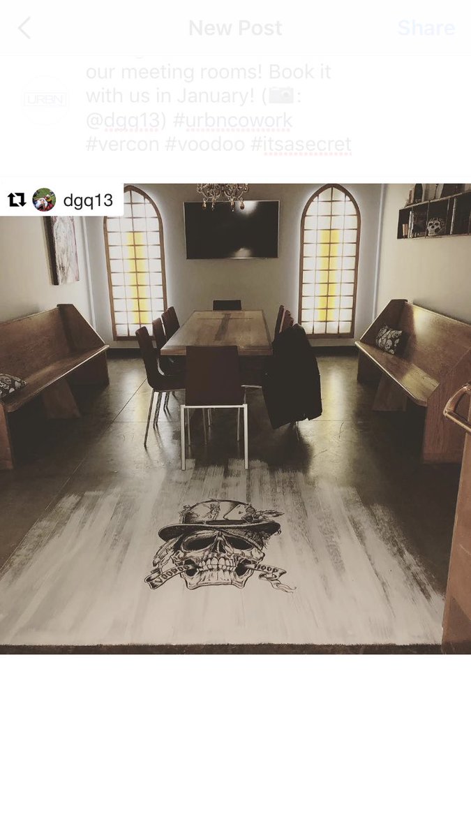 urbncowork's tweet photo. Loving the final look of one of our meeting rooms! Book it with us in January! (📷: @dgq13) #urbncowork #vercon #voodoo #itsasecret https://t.co/EYvhgpoqRW